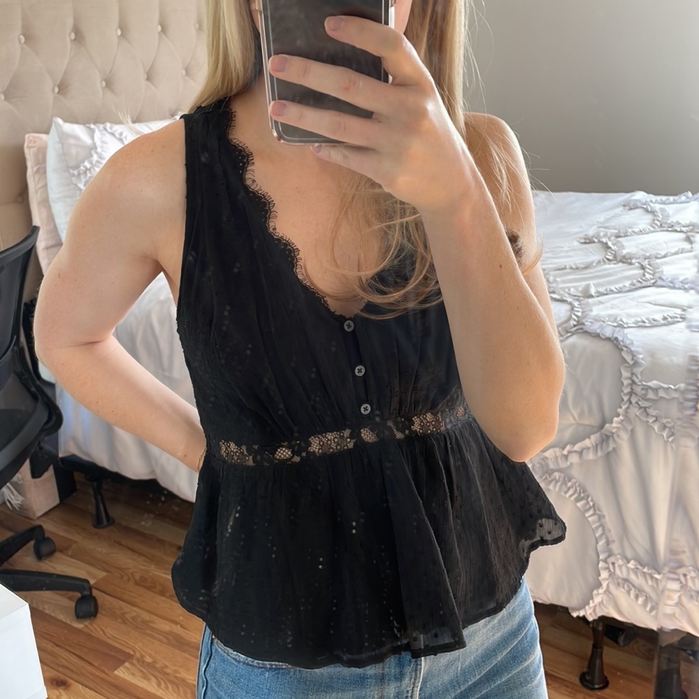 Abercrombie and Fitch peplum top